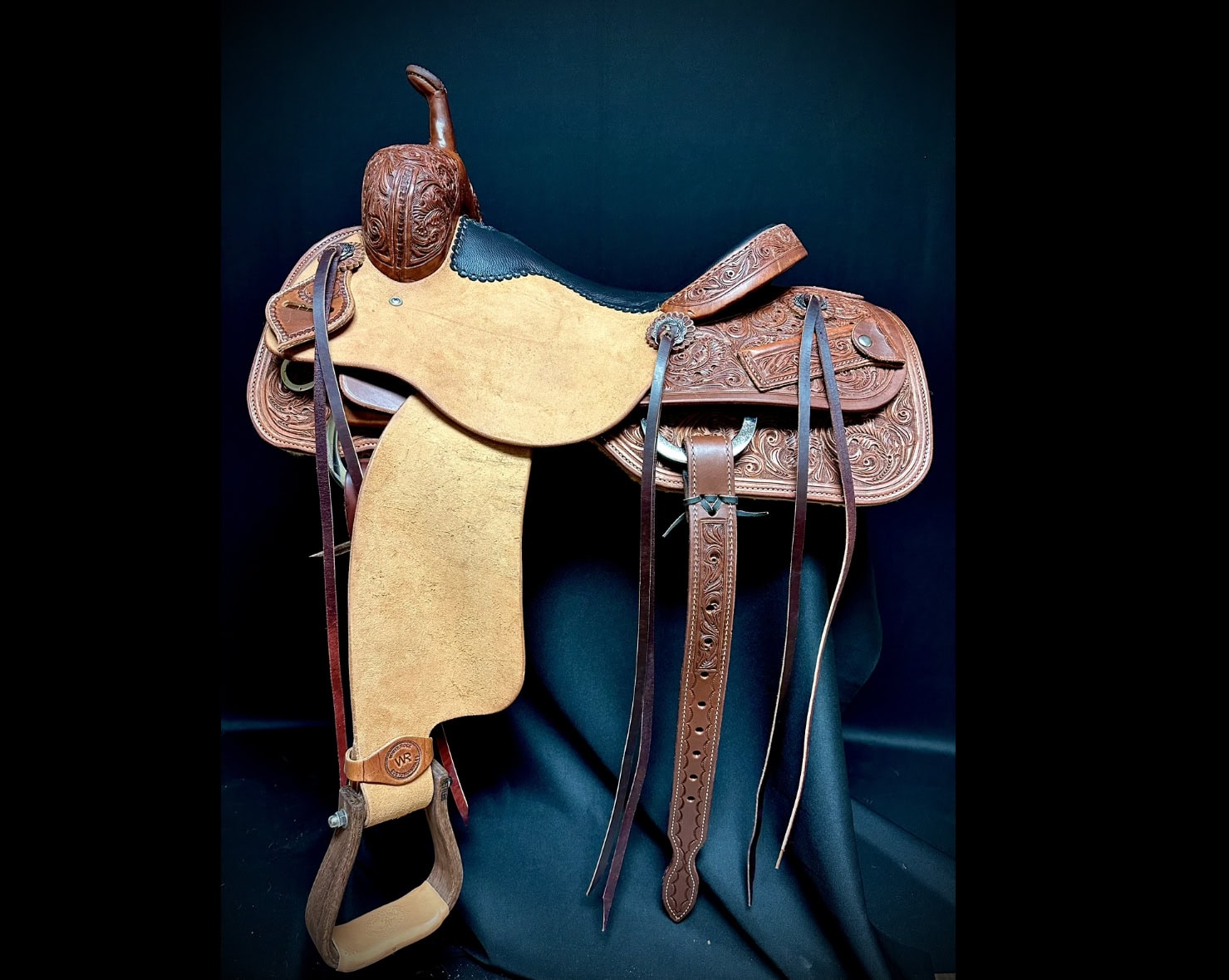 2 White Rock Cutting Saddle — custom leather saddle