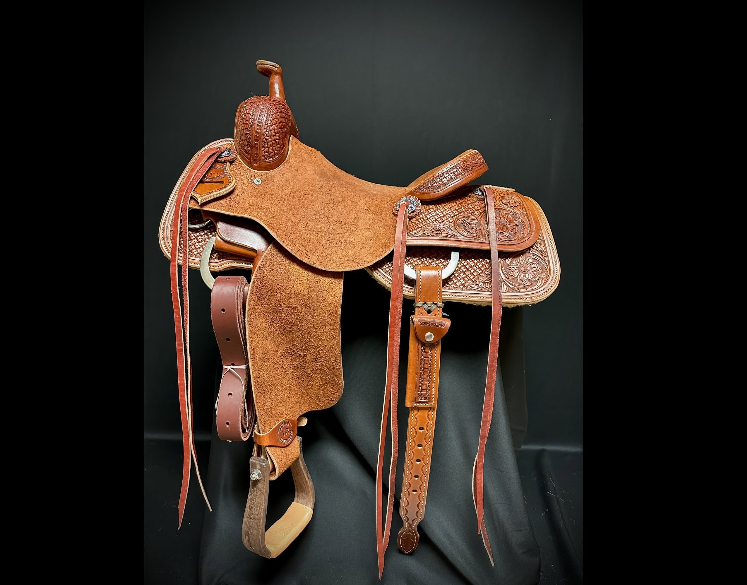 1 White Rock Ranch Cutter — custom leather saddle