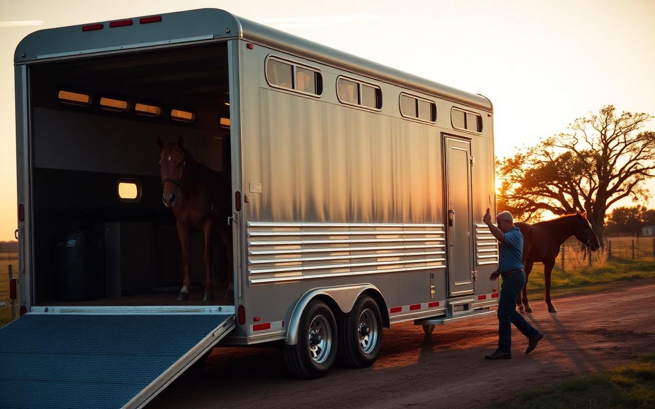 Professional horse transport arranged by Equine Horses Ranch