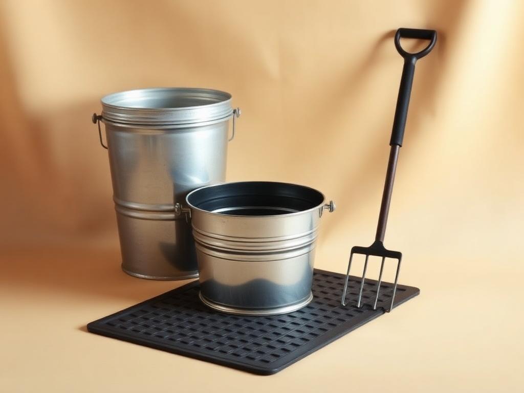 Pro Stable Fork & Muck Cart, Stable Equipment sold by Equine Horses Ranch